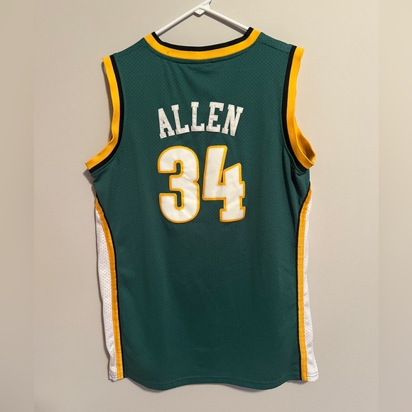Adidas Seattle Sonics NBA Ray Allen #34 Swingman Basketball Jersey. Size M - Picture 2 of 7